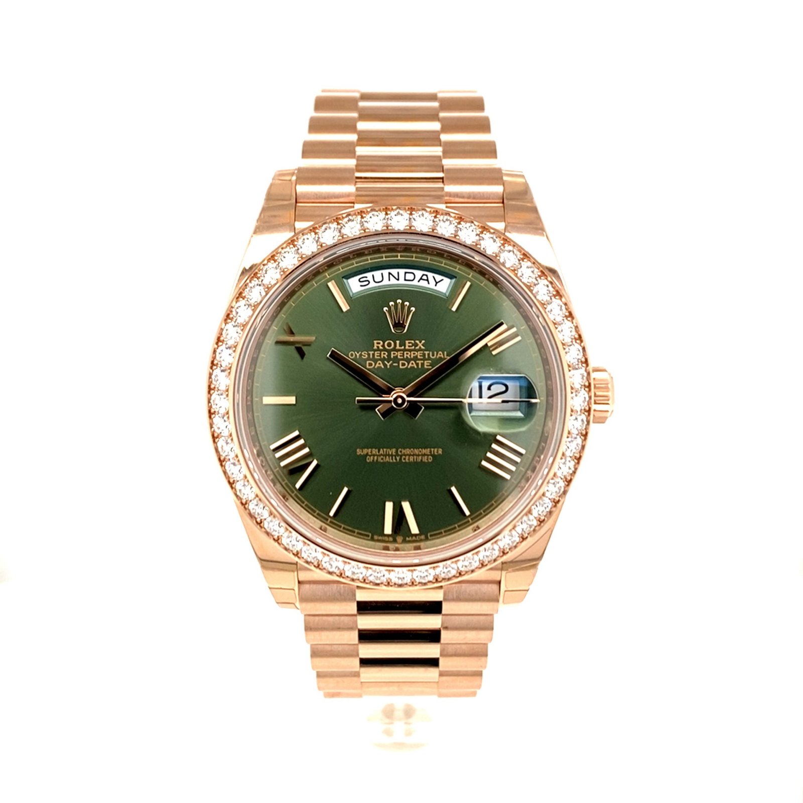 DD40_20RG_20Olive_20Dia_20Bezel_20F.jpg Rolex Day-Date - Image 1