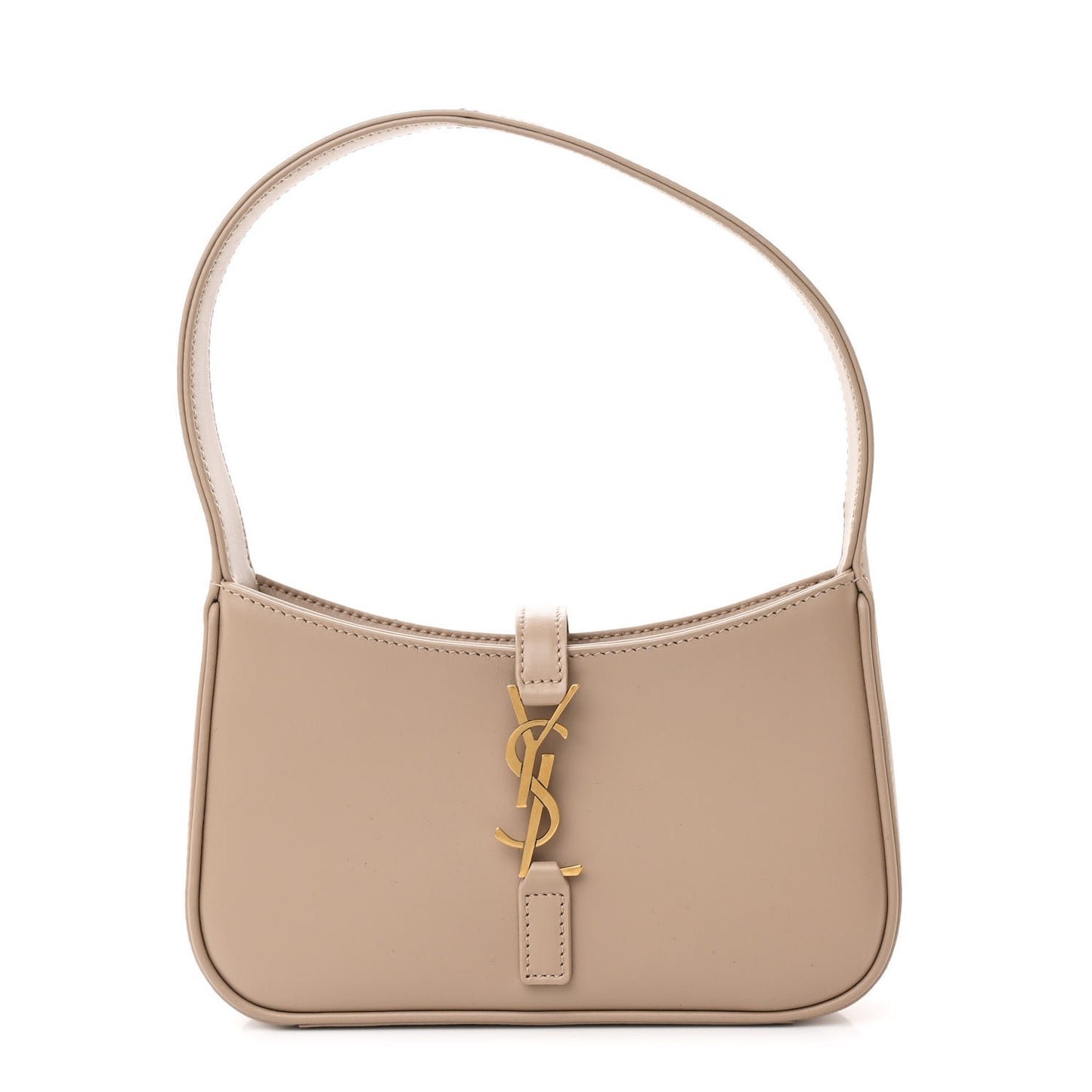 bagimg-0052-DM_20260817210746_001 Saint Laurent — Vegetable Le 5 A 7 Mini Hobo Dark Beige - Image 1