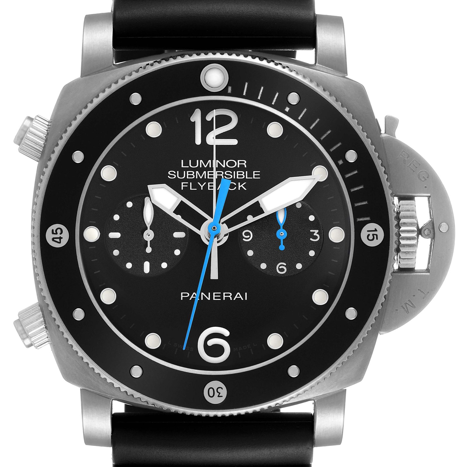 panerai-luminor-submersible-3-days-flyback-titanium-watch-pam00615-box-papers-77419_f096c.jpg Panerai Luminor Submersible 3 Days Flyback Titanium Watch PAM00615 Box Papers - Image 1