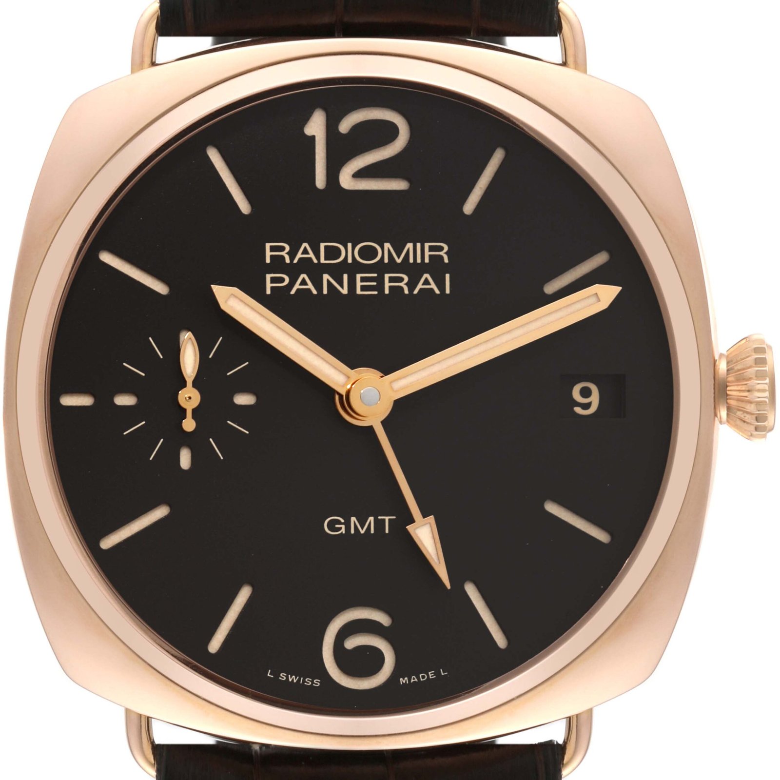 panerai-radiomir-3-days-1940-gmt-18k-rose-gold-mens-watch-pam00421-box-papers-62668_84f2a.jpg Panerai Radiomir 3 Days 1940 GMT 18k Rose Gold Mens Watch PAM00421 Box Papers - Image 1