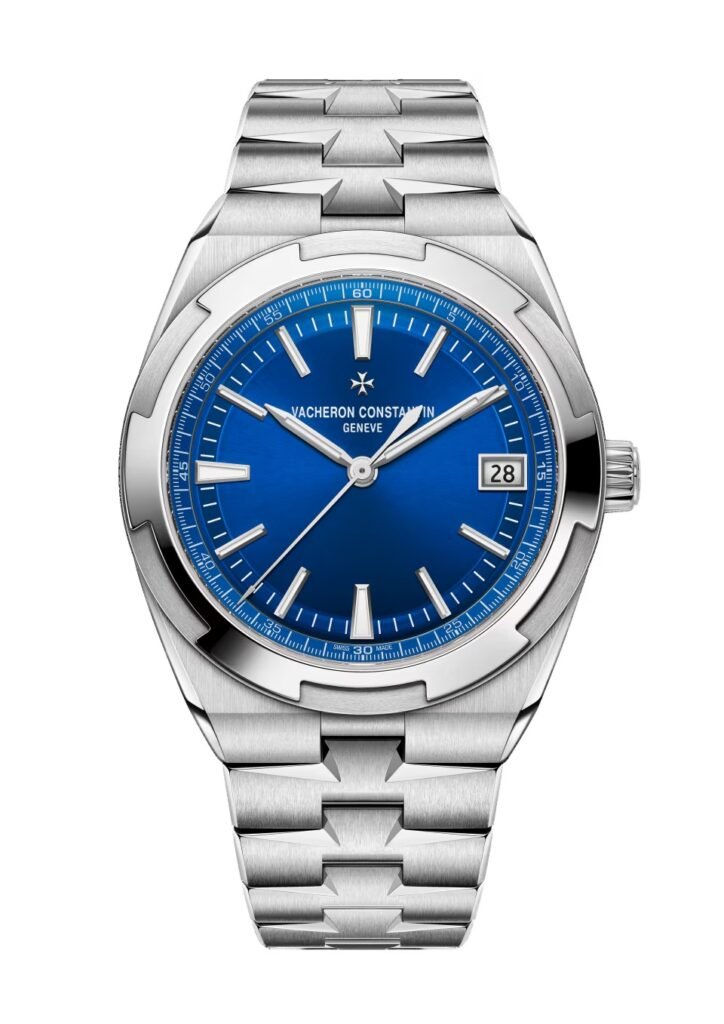 Vacheron Constantin Overseas self-winding 4520V 210A-B128 41 mm steel watch with blue dial