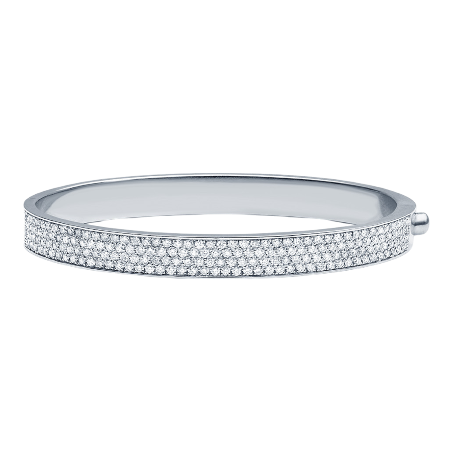 watch-11889c0f4fe0 Helena Joy — Helena Joy Iris Wide Bangle White Gold Diamond - 图片 1